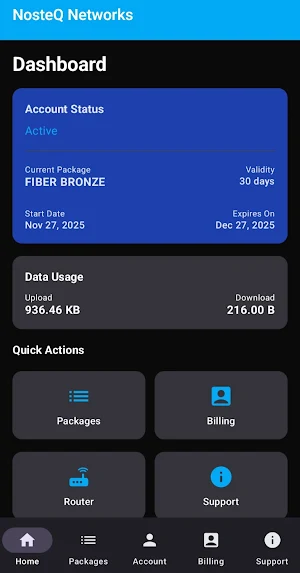 NosteQ Networks Screenshot 0