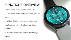 Fashion Quartz Blue For WearOS Screenshot 0
