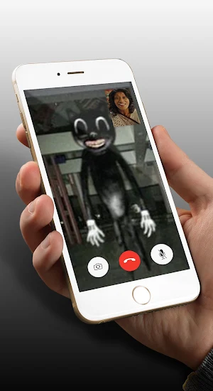 Cartoon Cat Fake Video Call Screenshot 2
