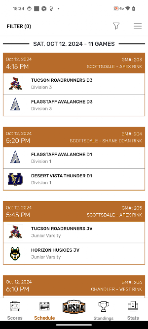 AHSHA Hockey Screenshot 3