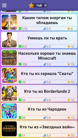 Тесты 2: Кто ты? Screenshot 3