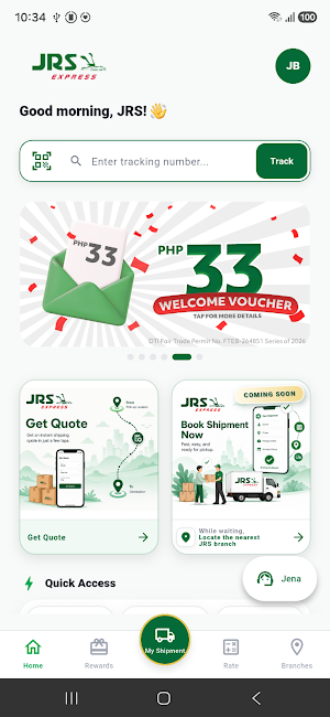 JRS Express - Mobile App PH Screenshot 0