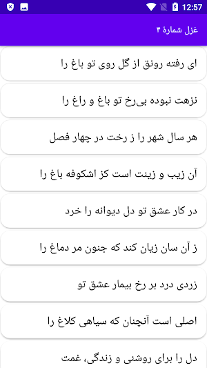 دیوان کامل سیف فرغانی Screenshot 2