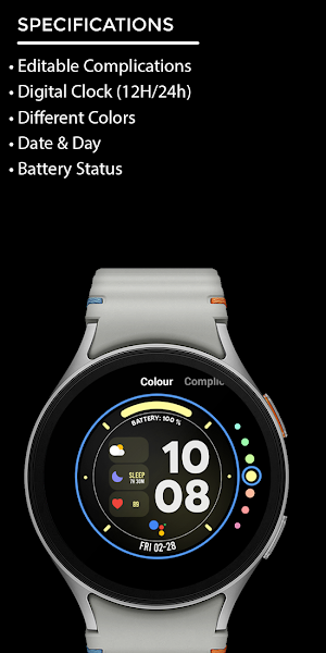 Night 84 - watch face Screenshot 3