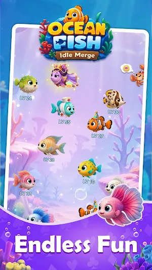 Ocean Fish: Idle Merge Screenshot 2