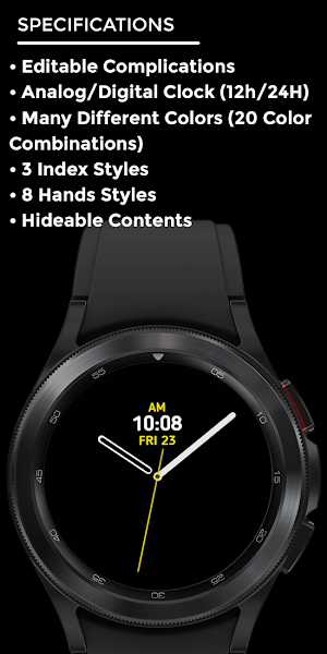 NWF 01 - Hybrid Watch Face Screenshot 3