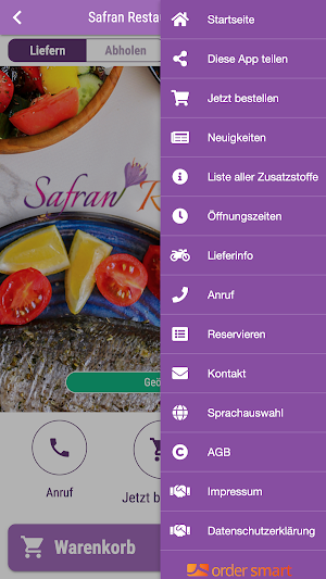 Safran Restaurant Gehrden Screenshot 2