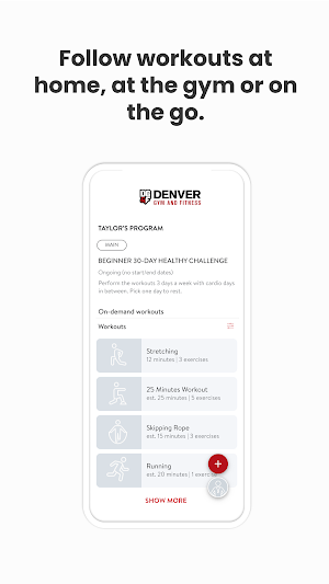 Denver Gym and Fitness Screenshot 2
