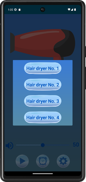 Sleepy Time Hair dryer Sounds Screenshot 3