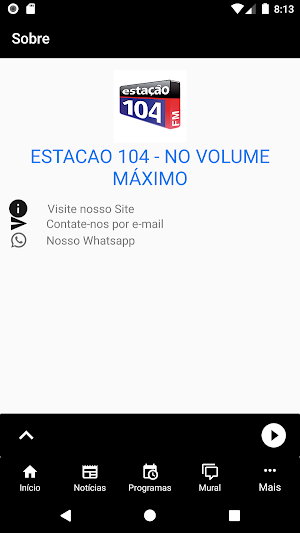Rádio Estação 104 FM Screenshot 3