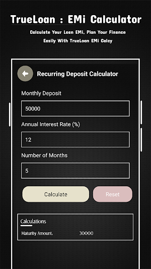 TrueEMI Calculator Screenshot 2
