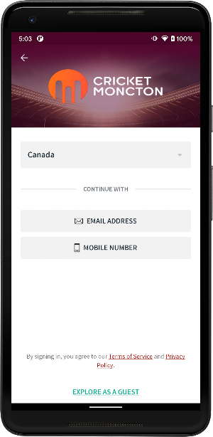 Cricket Moncton Screenshot 1