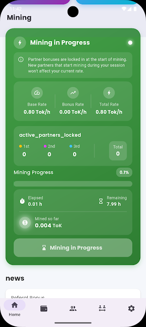 TokCoin Network Screenshot 2