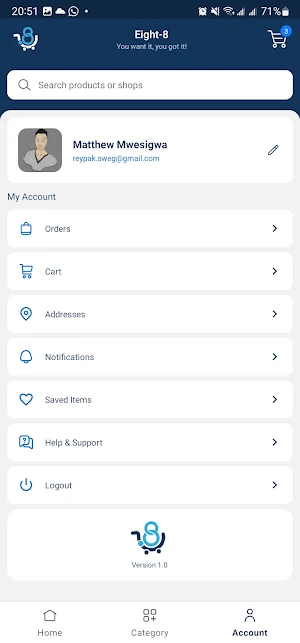 Eight To 8: Nearby Shopping Screenshot 3