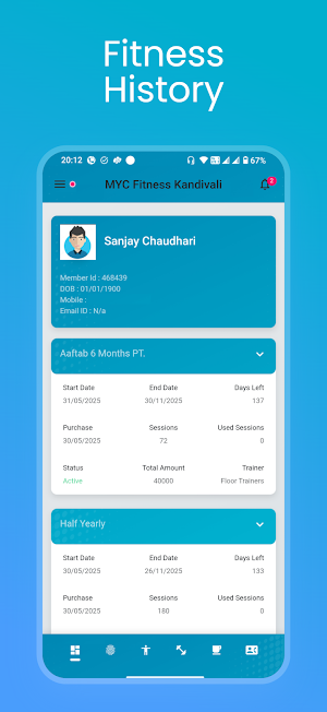 MYC FITNESS Screenshot 2