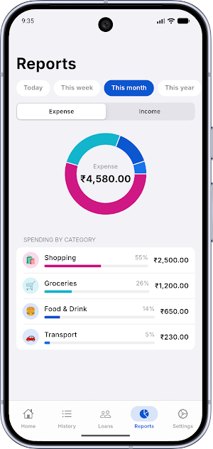 Hisab-Kitab: Expense Tracker Screenshot 2