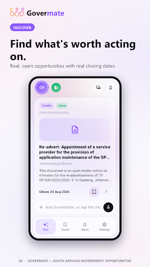 Govermate: Tenders & Jobs AI Screenshot 1