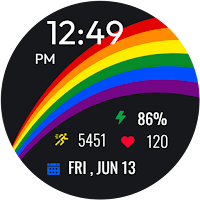 Rainbow Pride Watch Face
