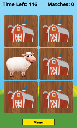 Farm Animal Picture Match Fun Screenshot 1