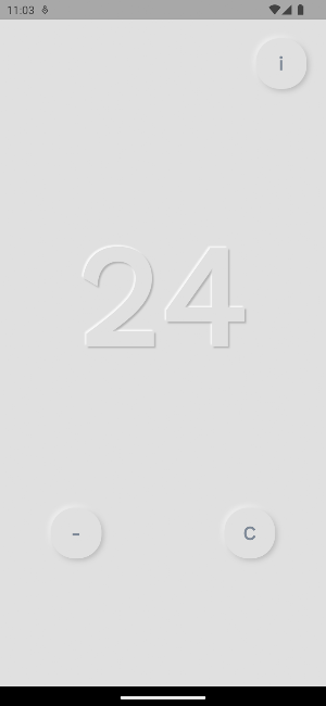 Neumorphic Simple Counter Screenshot 1