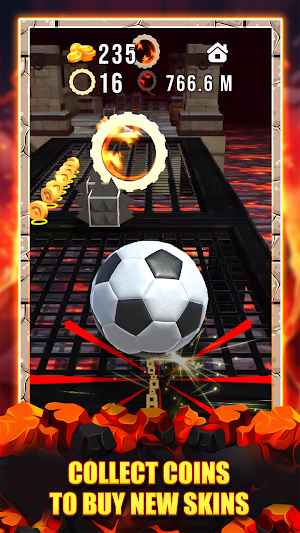 Bouncing Fireball: Endless run Screenshot 3