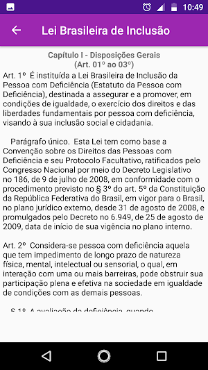 Lei Brasileira de Inclusão Screenshot 3