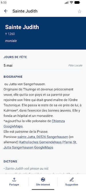Nominis : Saints et Prénoms Screenshot 1