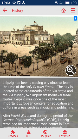 Leipzig city guide Screenshot 3