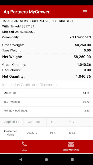 Ag Partners MyGrower Screenshot 3