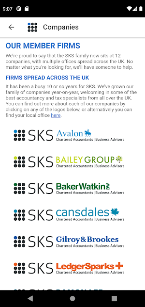 SKS Business Services Screenshot 1