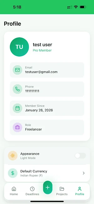 Baklog - Project Tracker Screenshot 2
