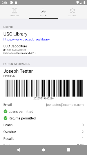 USC Library Screenshot 3