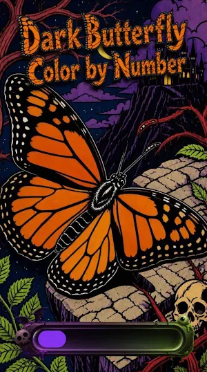 Dark Butterfly Color by Number Screenshot 0