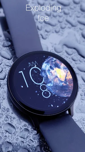 Exploding Ice Watch Face Screenshot 0