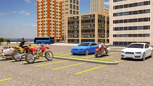 Real Bike Parking Adventure : motorcycle racing 3D Screenshot 1