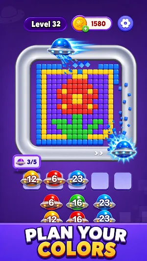 UFO Pixel: Color Rescue Screenshot 3