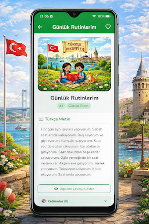 Learn Turkish A1-A2 Stories Screenshot 2