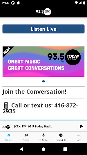 93.5 Today Radio Screenshot 0