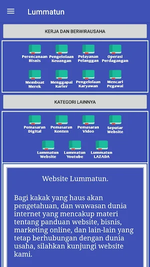 Panduan Membuat Website Bisnis Online Lummatun Screenshot 2