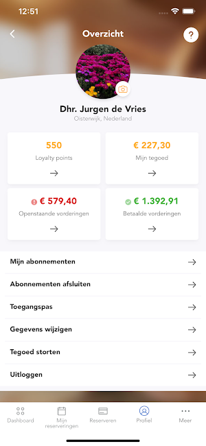 Fitness Paradise Member App Screenshot 2