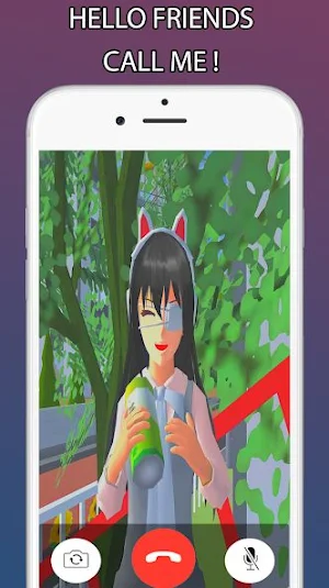 Sakura School Fake Video Call Screenshot 1