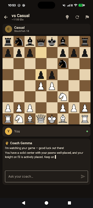 Knightfall: Chess AI Coach Screenshot 1