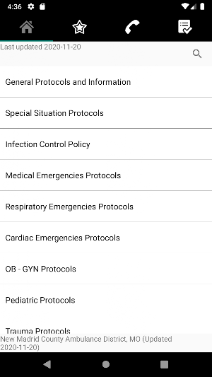 NMCAD Protocols Screenshot 0