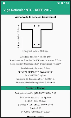 Diseño de vigas reticulares NTC - RSEE 2017 Screenshot 3