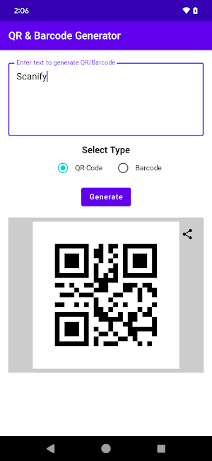 Scanify – QR Scan & Generator Screenshot 3