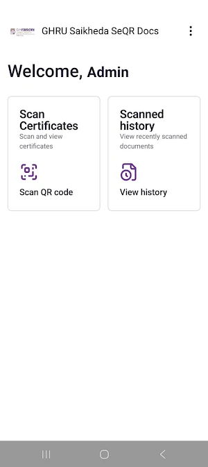 GHRU Saikheda SeQR Scan Screenshot 2