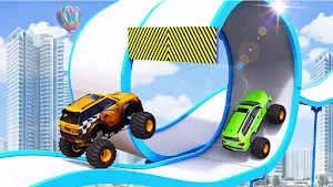 Monster Truck Stunts: Modern Prado Car Game 3D Screenshot 2