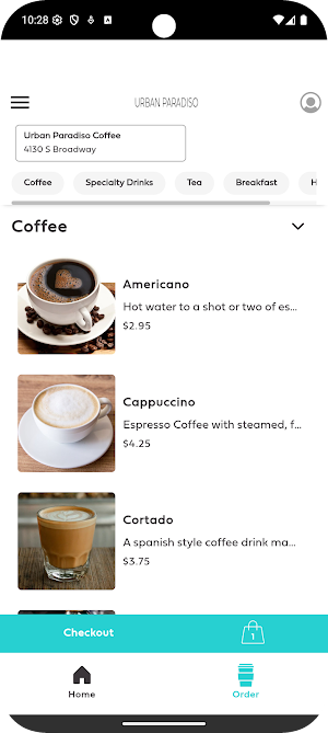 Urban Paradiso Coffee Screenshot 2
