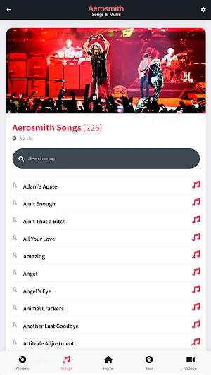 Songs & Music: Aerosmith Screenshot 2