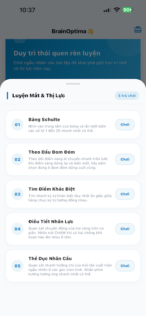 Brain Optima Screenshot 1